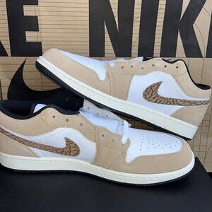 NEW Nike Air Jordan 1 SE Low ‘Brown Elephant’ DZ4130-201 Men Size 7.5